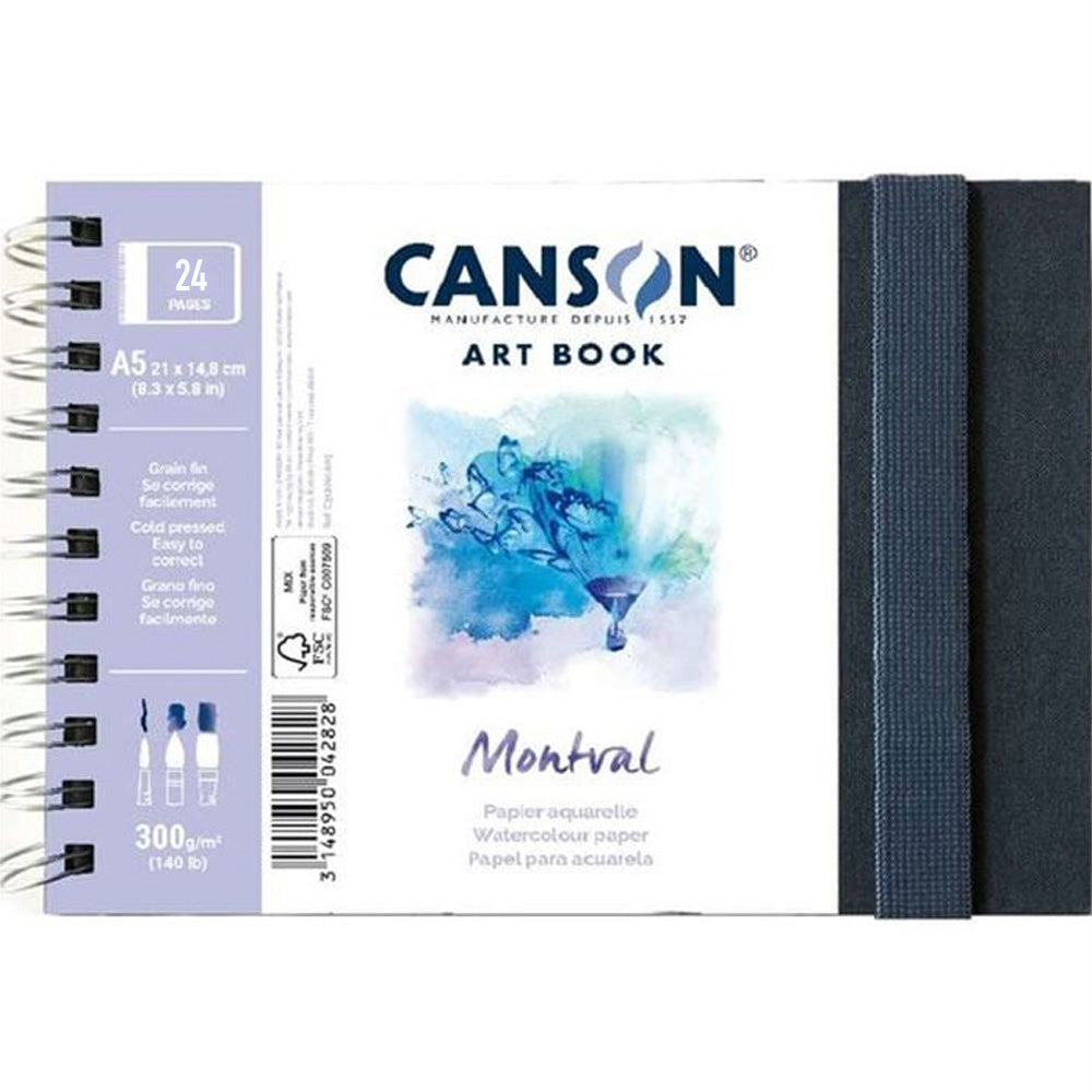 Canson Artbook Montval 300gr A5 24 Sayfa(Sert Kapak)