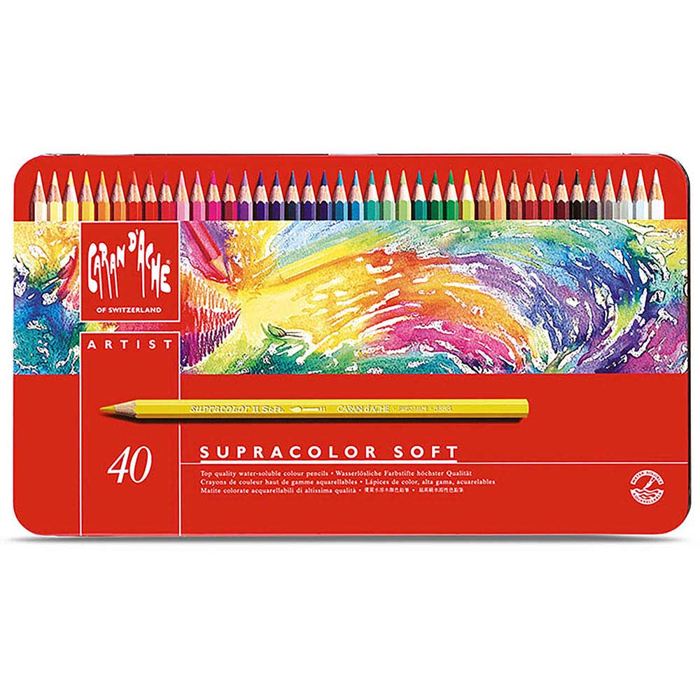 Caran d'Ache Supracolor Soft 40'lı Set (Sulu Boya Kalemi)