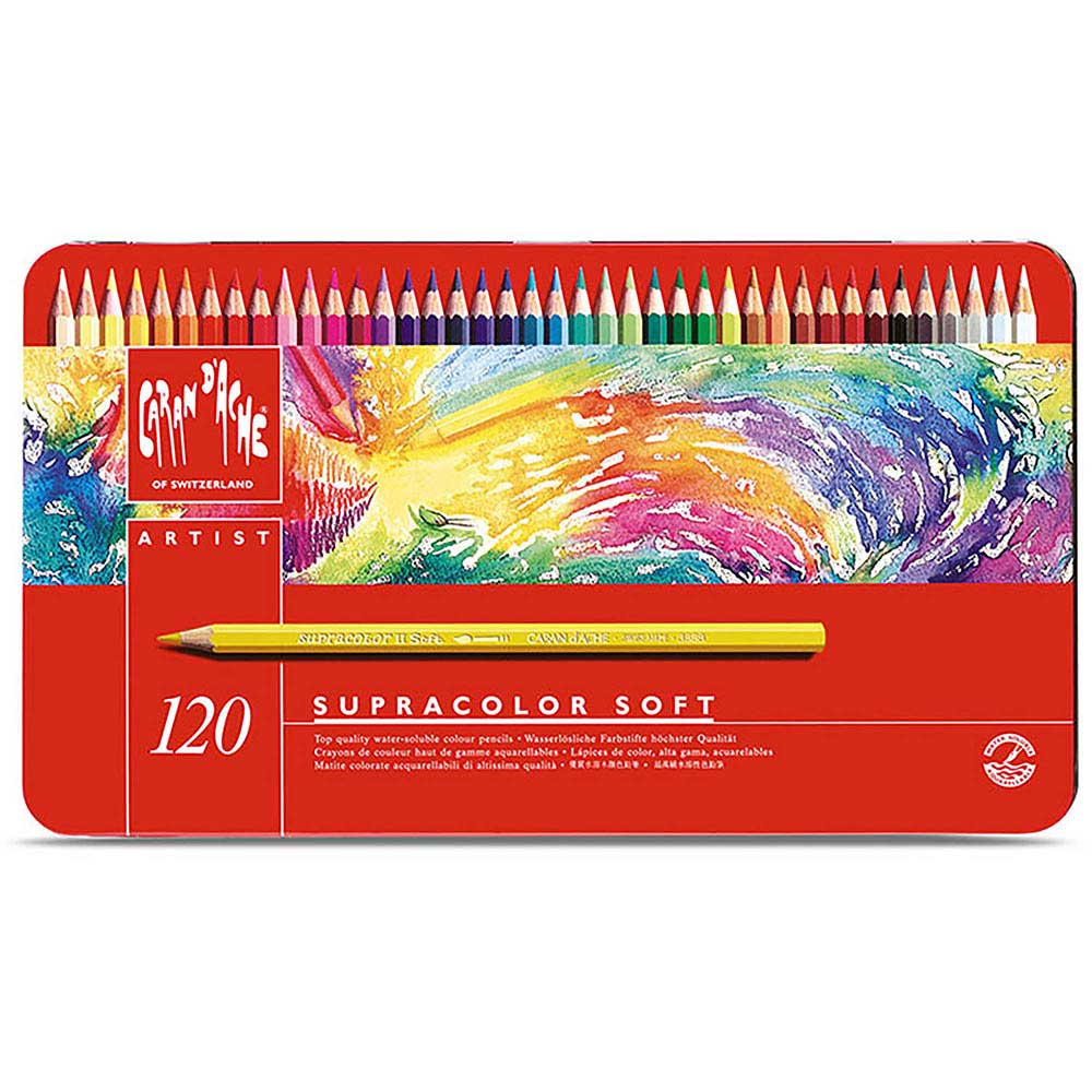 Caran d'Ache Supracolor Soft 120'li Set (Sulu Boya Kalemi)