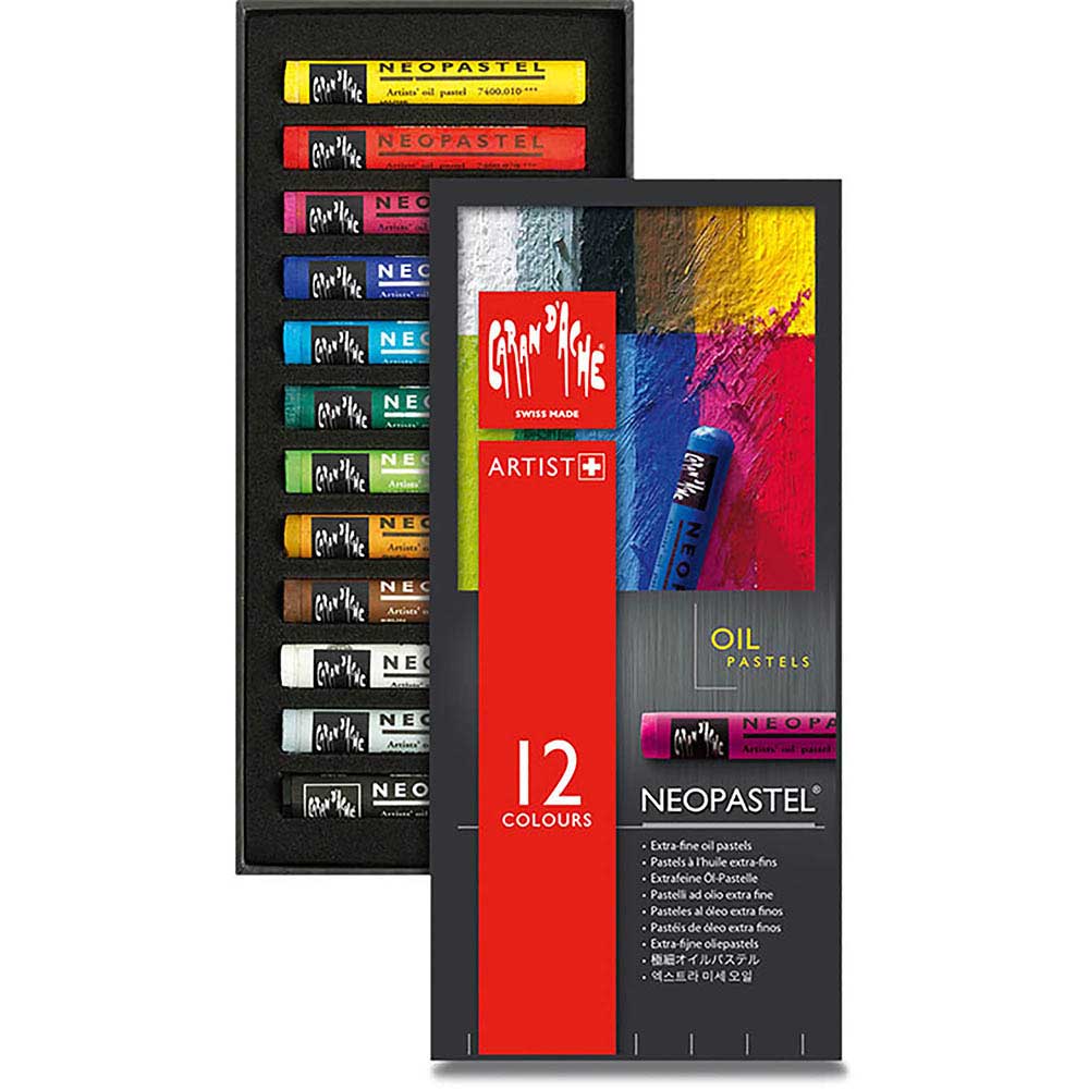 Caran d'Ache Neopastel Yağlı Pastel 12'li Set