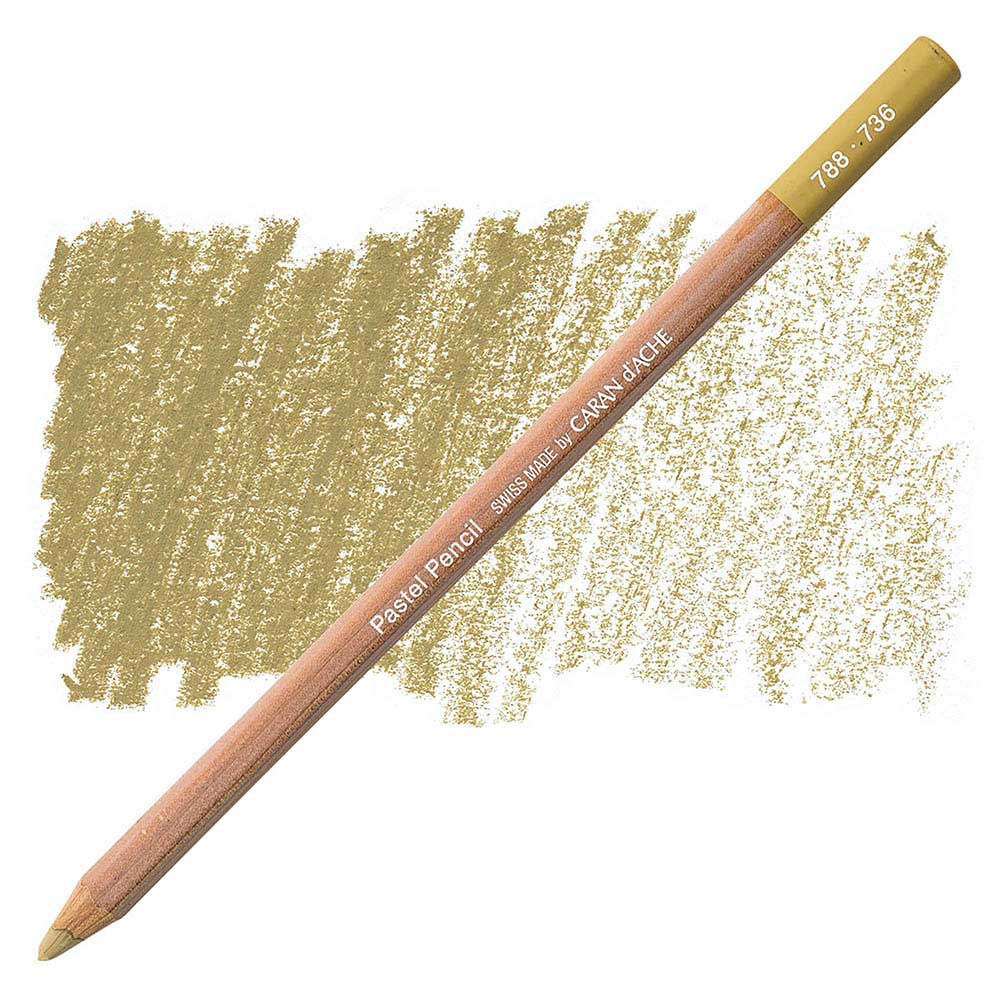Caran d'Ache Pastel Pencil Brown Olive 50% 736