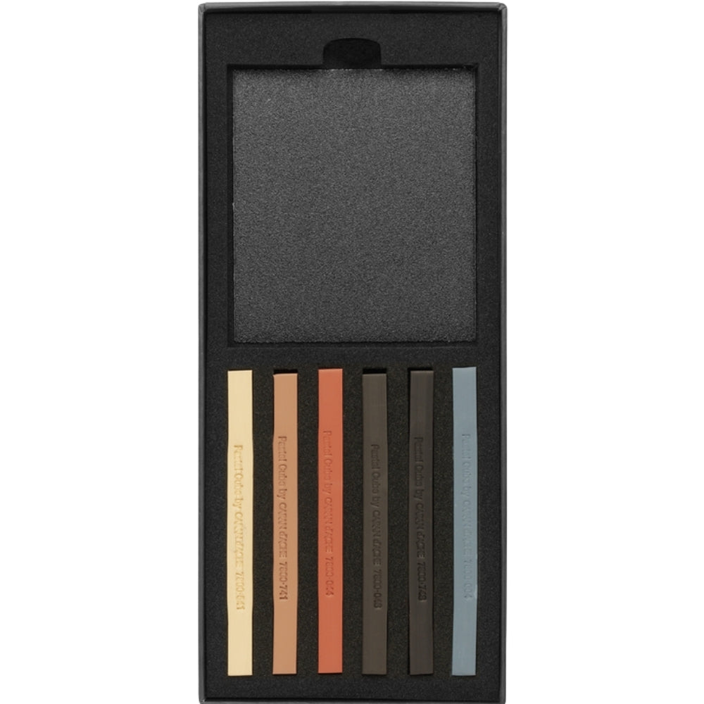 Caran d'Ache Pastel Cube & Pastel Pencil Retouche 12'li Set Rötuş