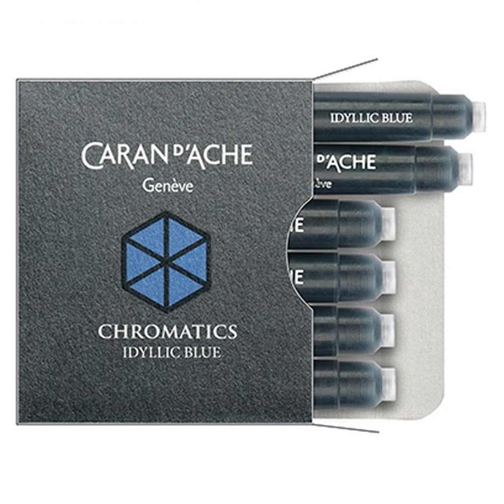 Caran d'Ache 8021 Ink Cartridges Chromatics Idyllic Blue