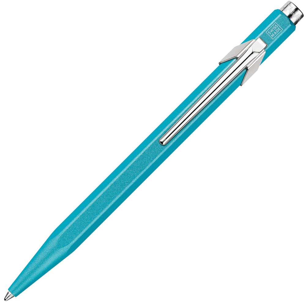 Caran d'Ache 849 Ballpoint Pen Colormat-X Turquoise In Slimpack