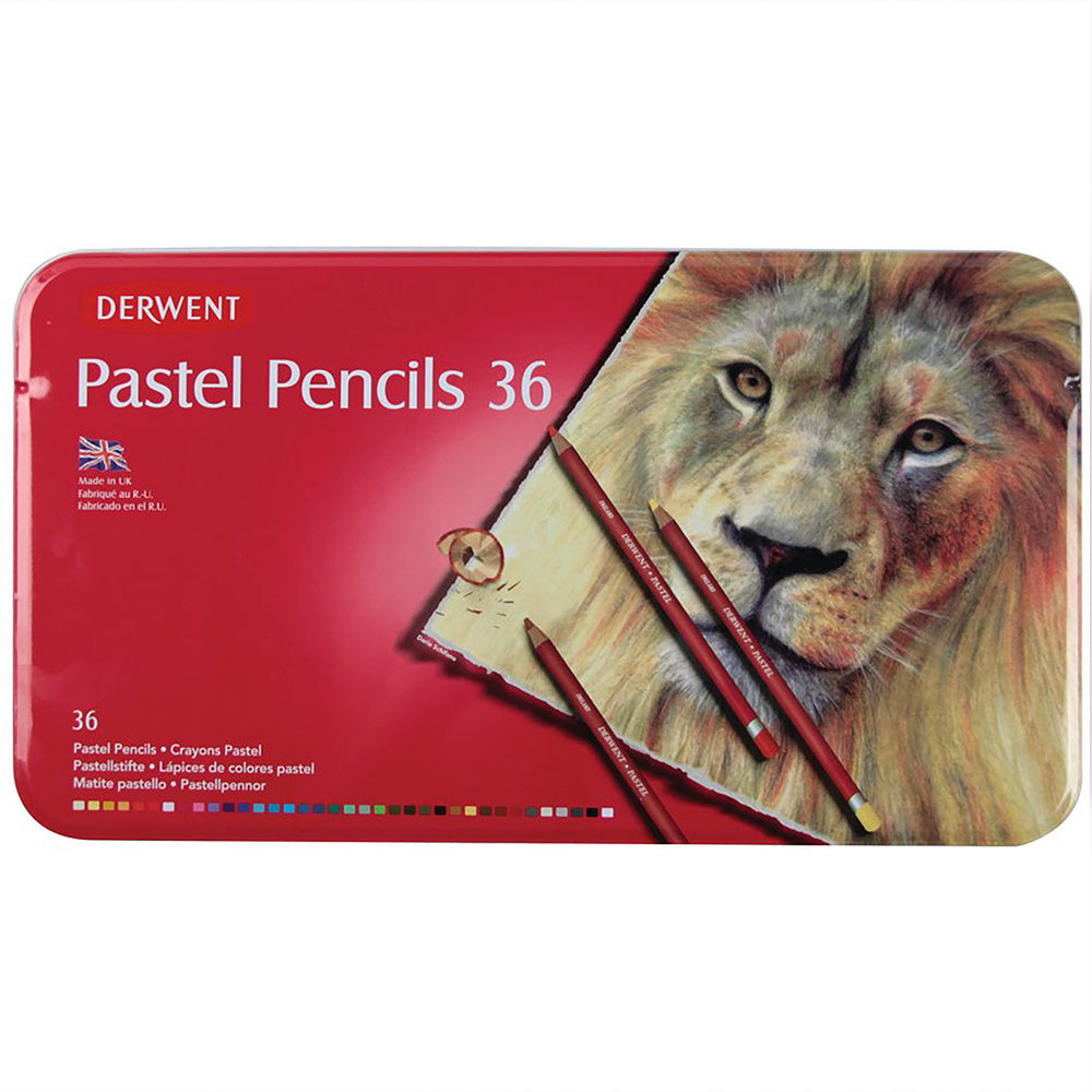Derwent Pastel Pencil 36'lı Teneke Kutu (Pastel Kalem)