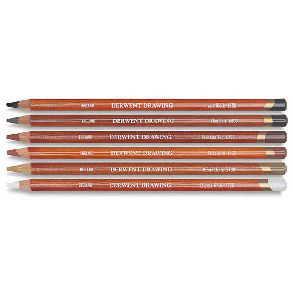 Derwent Drawing Pencil 6'li Teneke Kutu (Çizim Kalemi)