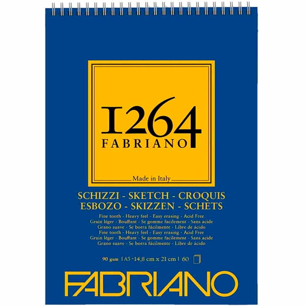 Fabriano 1264 Sketch Eskiz Defteri 90gr 60 Sayfa A5 (14.8x21cm)