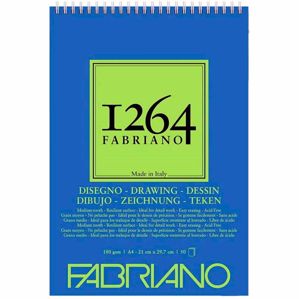 Fabriano 1264 Drawing Paper Spiralli Defter 180gr 50 Sayfa A4 (21x29.7cm)