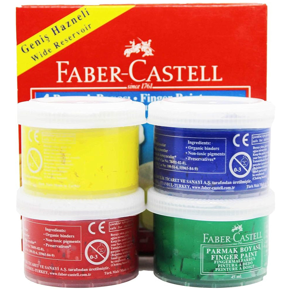 Faber Castell Parmak Boyası 4'lü 45ml