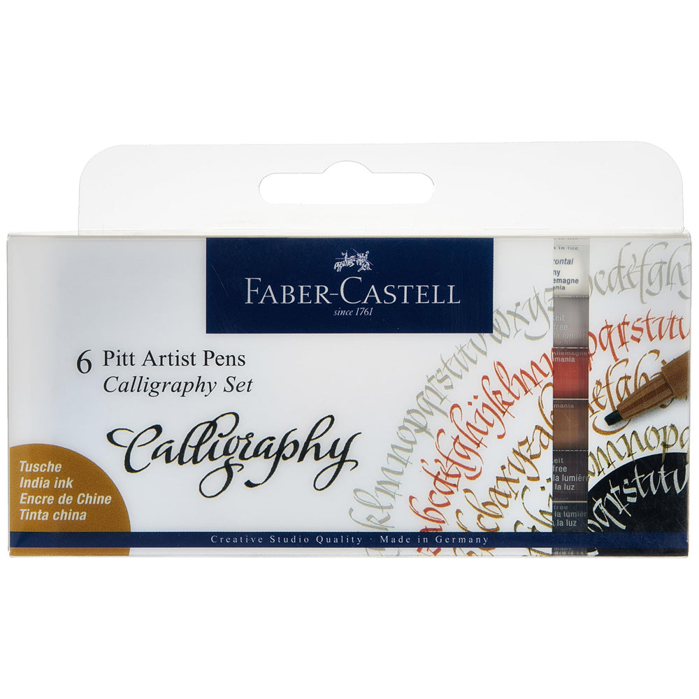 Faber Castell Pitt Kaligrafi Kalemi 6'lı