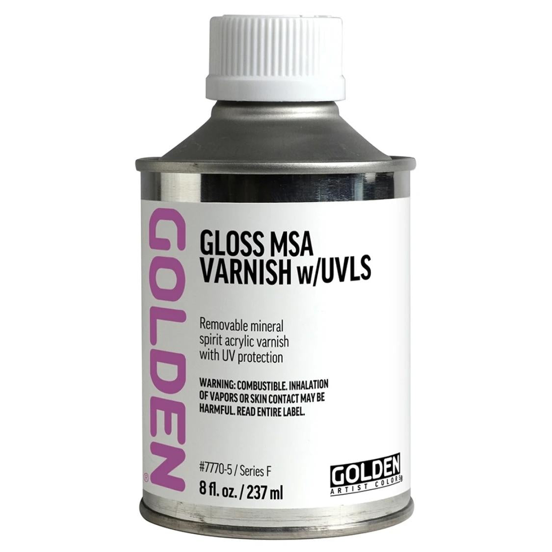 Golden Acrylics MSA(Mineral Spirit Acrylic) Varnish Gloss 237ml