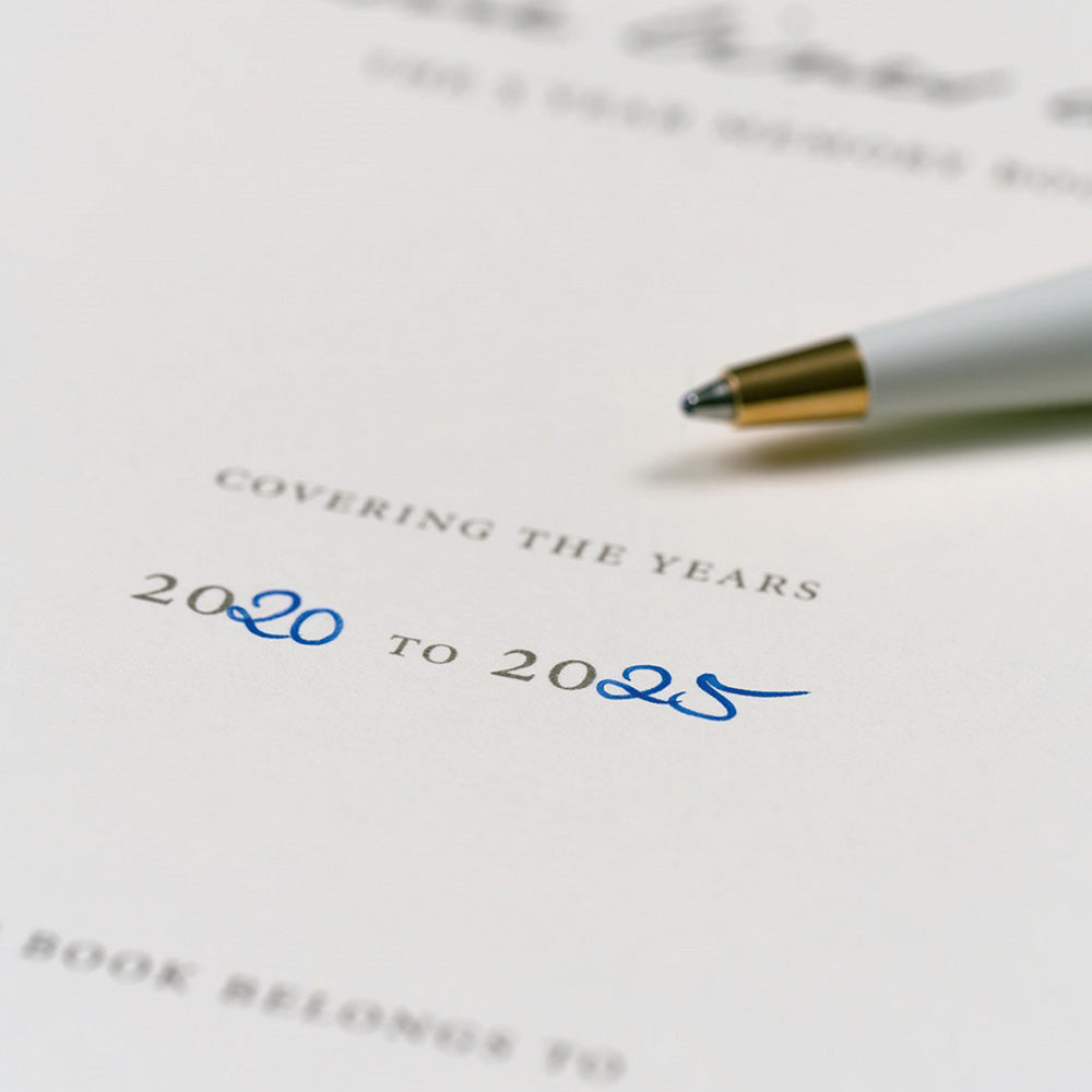 Leuchtturm 1917 Some Lines A Day 5 Year Memory Book Medium A5 Hardcover 365 Pages Nordic Blue