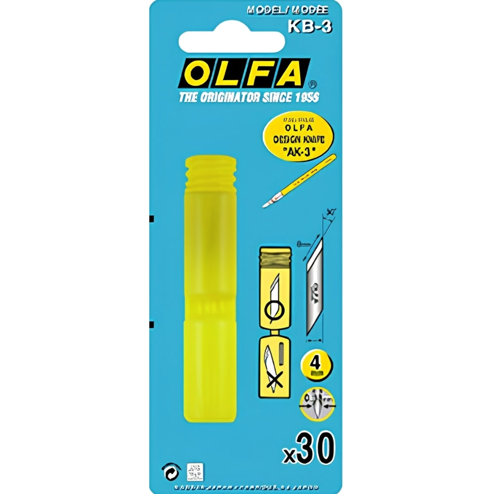 Olfa Kretuar Yedek Bıçağı 30'lu 0.38mm - 4mm (AK-3)