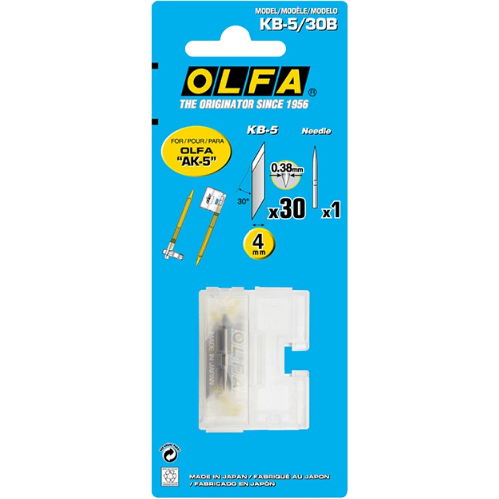 Olfa Kretuar Yedek Bıçağı 30'lu 0.38mm - 4mm (AK-5)
