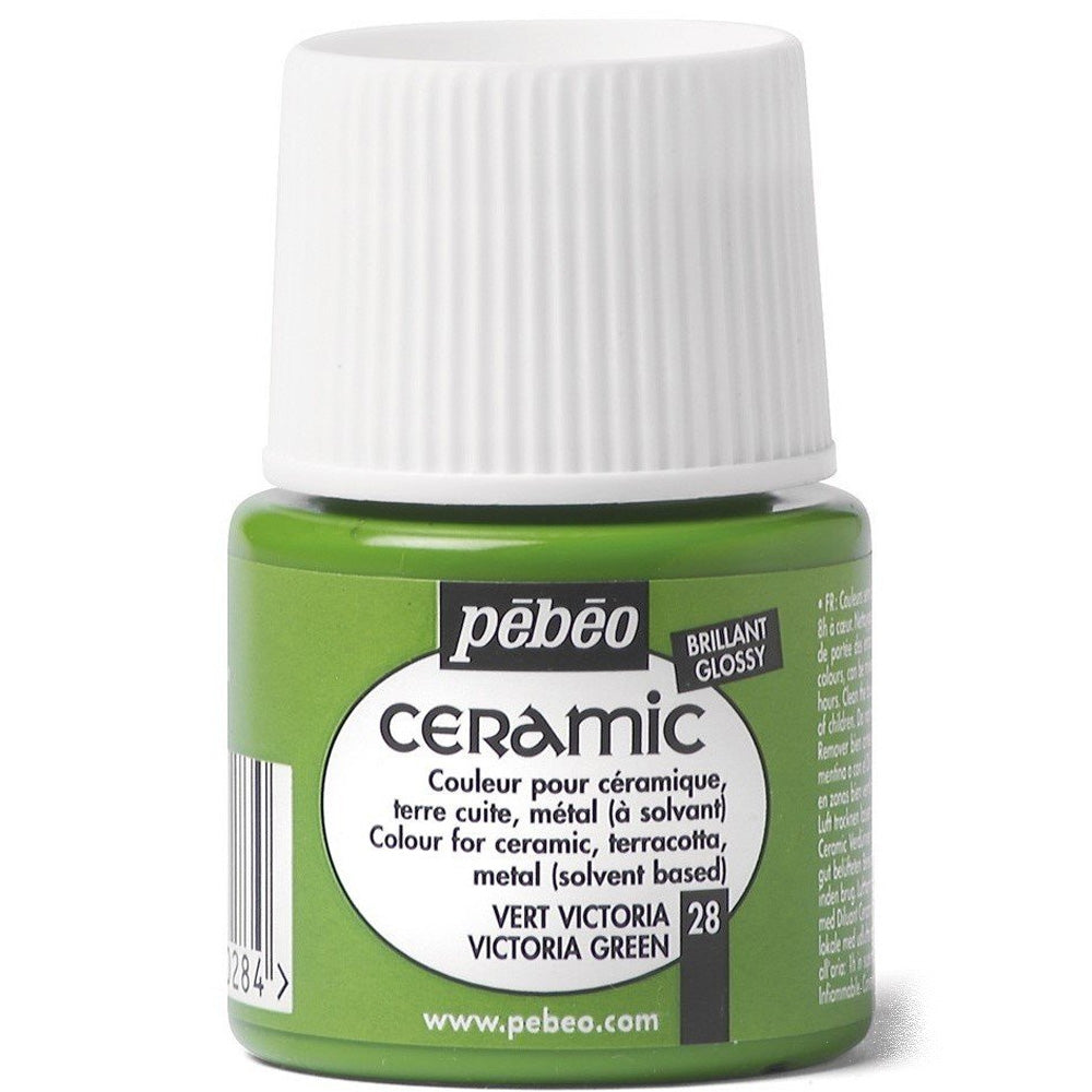 Pebeo Ceramic 45ml Victoria Green 28