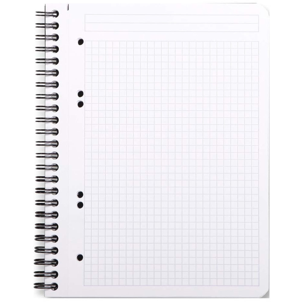Rhodia Active Spiralli Notebook Kareli Defter 90gr A5+(160x210mm) 80 Yaprak Siyah Kapak