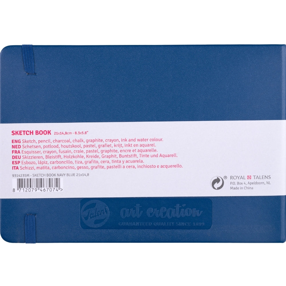 Talens Art Creation Sketchbook Navy Blue 140gr 15x21cm