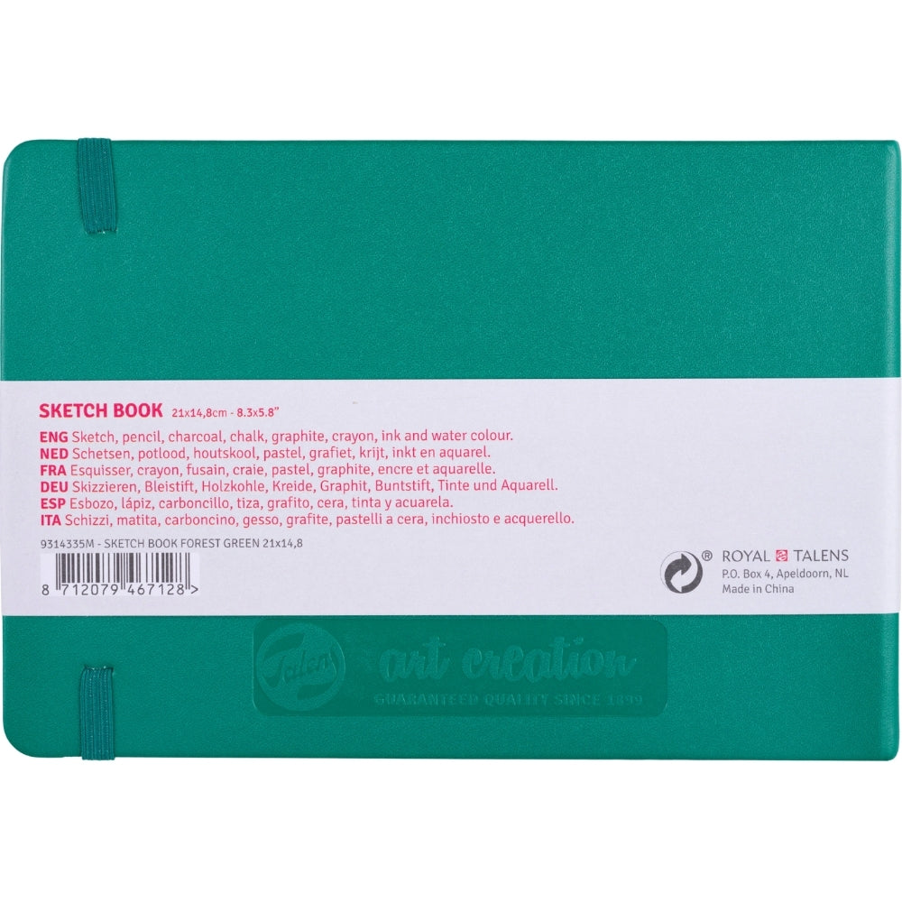 Talens Art Creation Sketchbook Forest Green 140gr 15x21cm