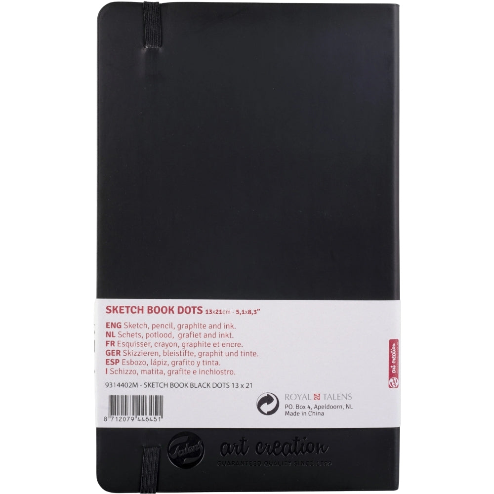 Talens Art Creation Dot Book Black 80gr 13x21cm