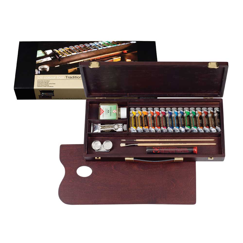Talens Rembrandt Oil Colour Box Traditional (Ahşap Kutu)