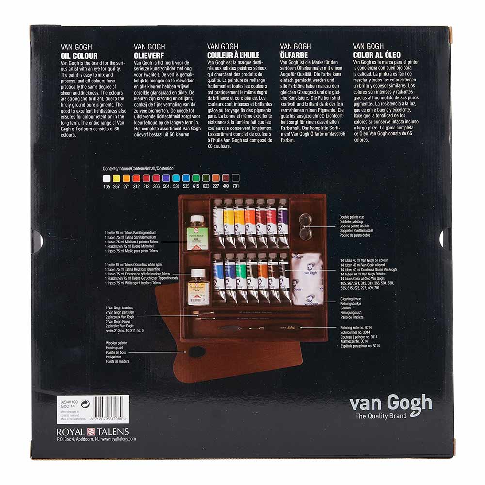 Talens Van Gogh Oil Colour Inspiration Box (Ahşap Kutu)