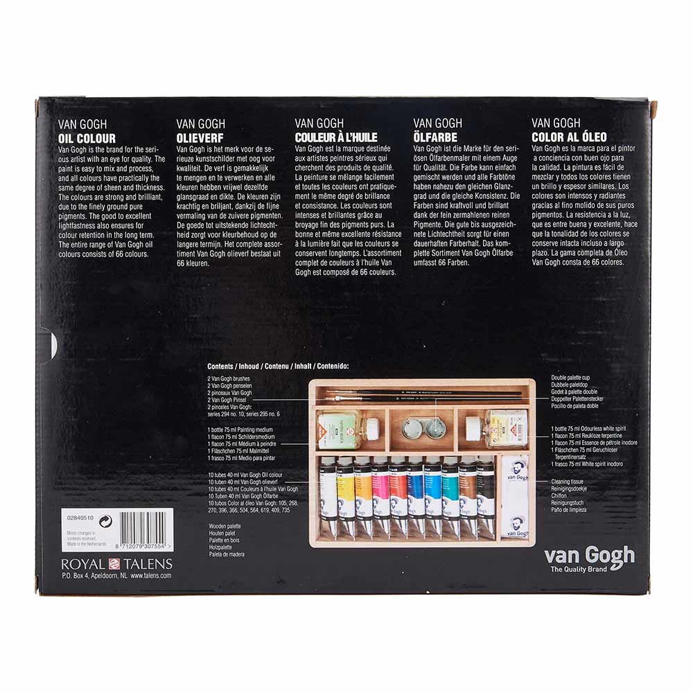 Talens Van Gogh Oil Colour Basic Box (Ahşap Kutu)