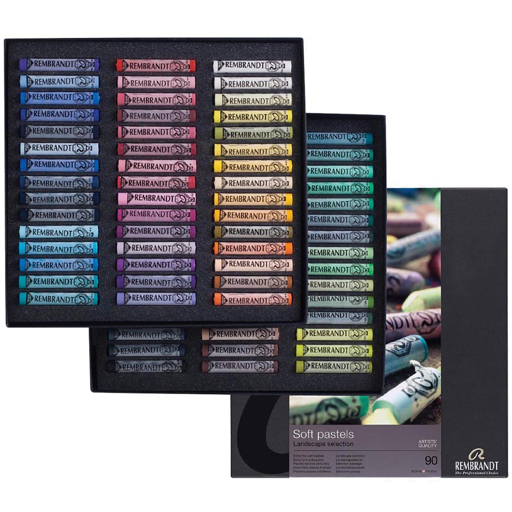 Rembrandt Soft Pastel 90'lı Set Tam Boy Toz Pastel (Landscape / Manzara)