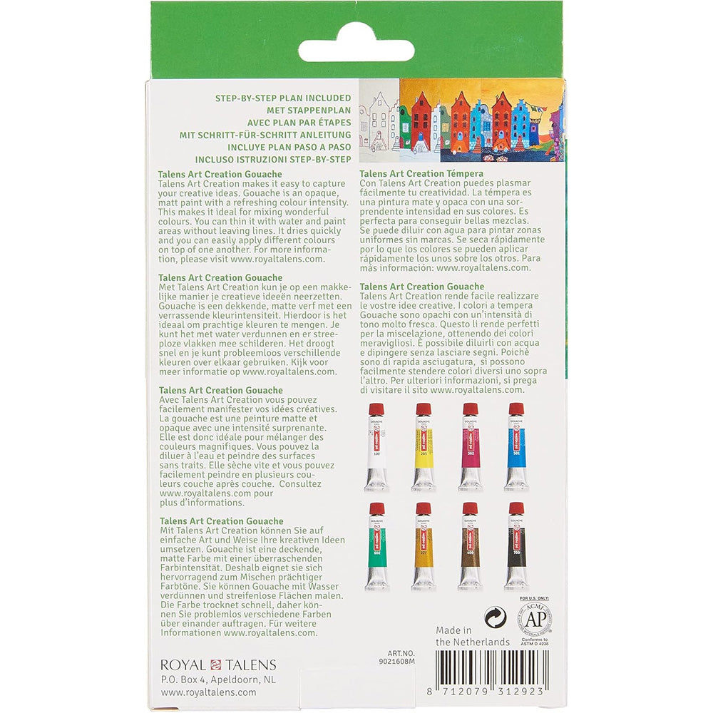 Art Creation Expression Gouache Set (8x12ml Guaj)