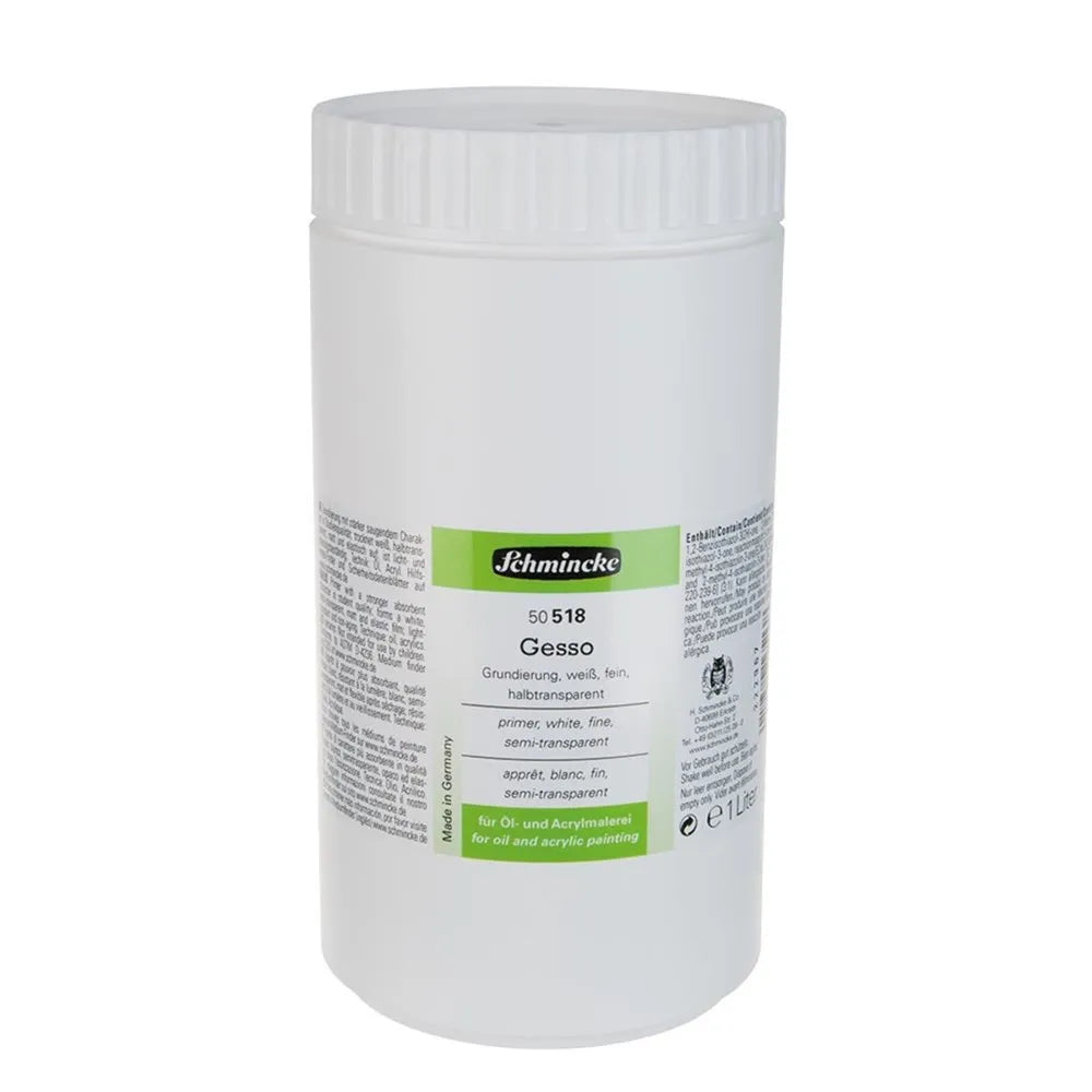 Schmincke Gesso Primer, Fine, Semi-Transparent 518 1lt (Yarı Transparan)