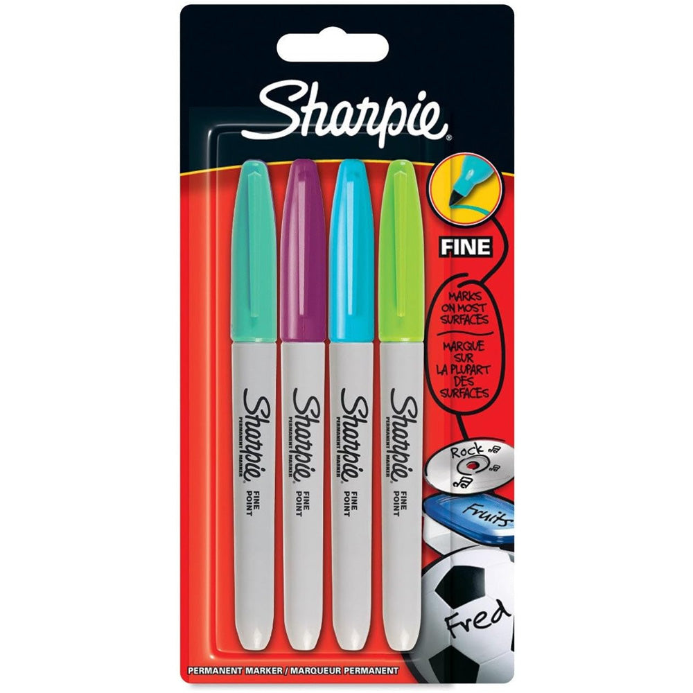 Sharpie Fine Permanent Marker Canlı Renk 4'lü Set