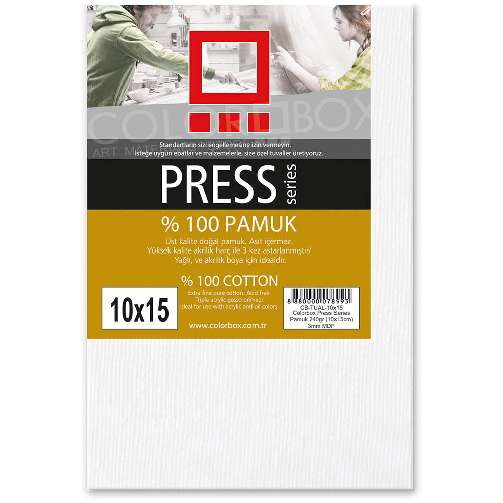 Colorbox Press Series Pamuk Tuval 3mm 10x15cm