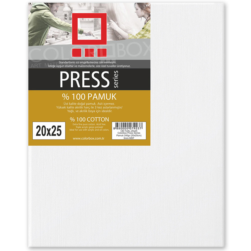 Colorbox Press Series Pamuk Tuval 3mm 20x25cm