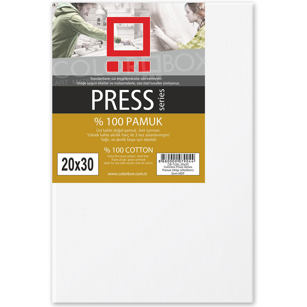 Colorbox Press Series Pamuk Tuval 3mm 20x30cm