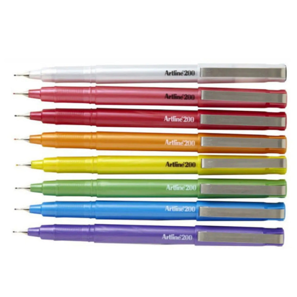 Artline 200CC Fine Keçe Uçlu Yazı Kalemi (Parlak Gövdeli) 0.4mm Turuncu