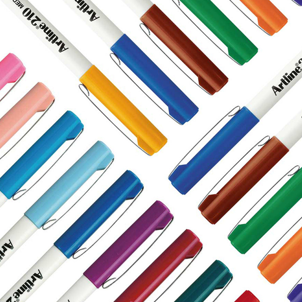 Artline 210N Keçe Uçlu Yazı Kalemi 0.6mm Gri