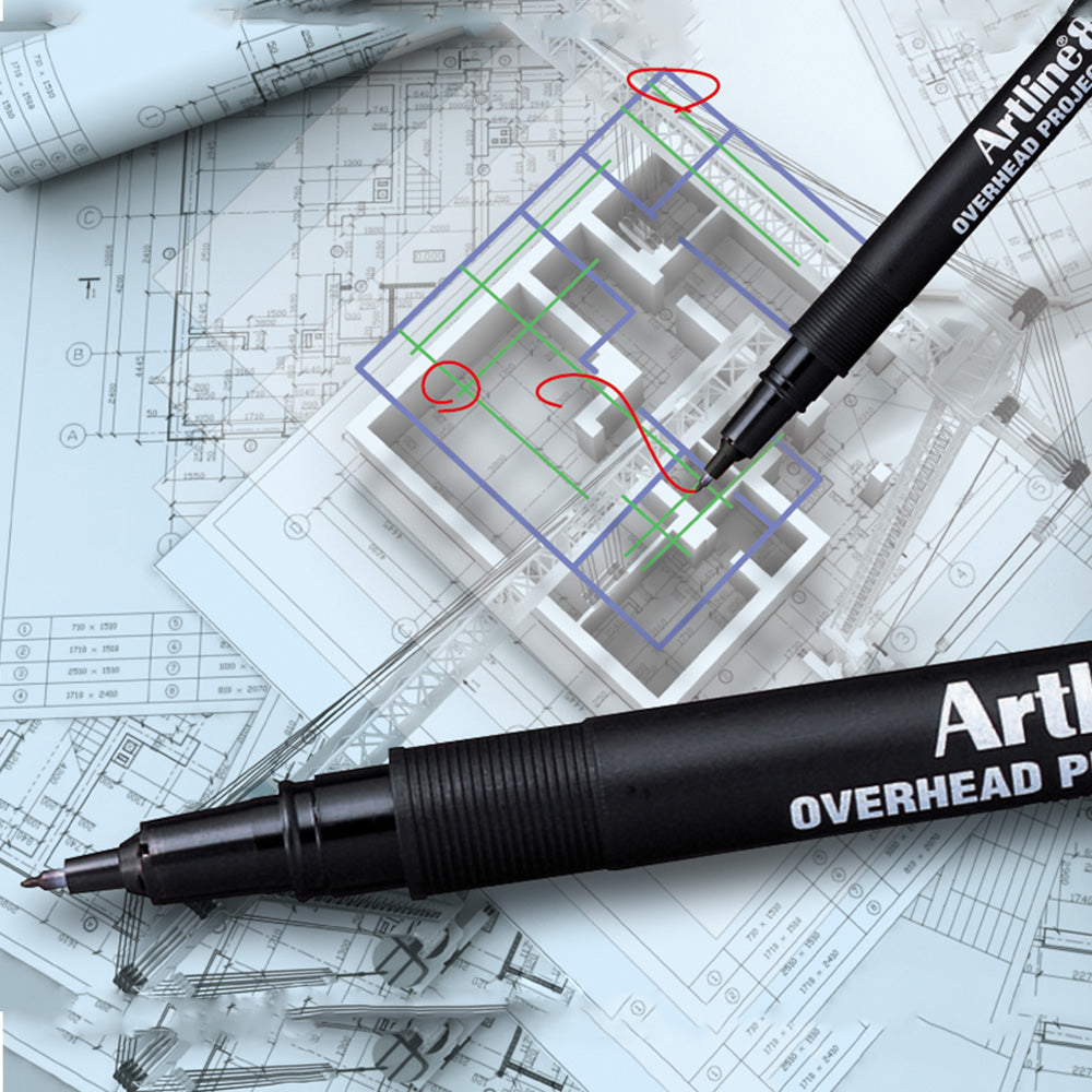 Artline 853 Tepegöz Markörü 0.5mm Mavi
