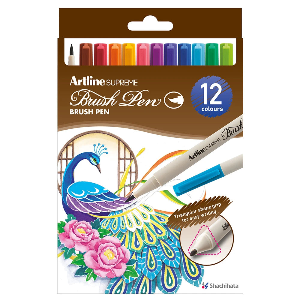 Artline Supreme Brush Fırça Uçlu Kalem Seti 12 renk