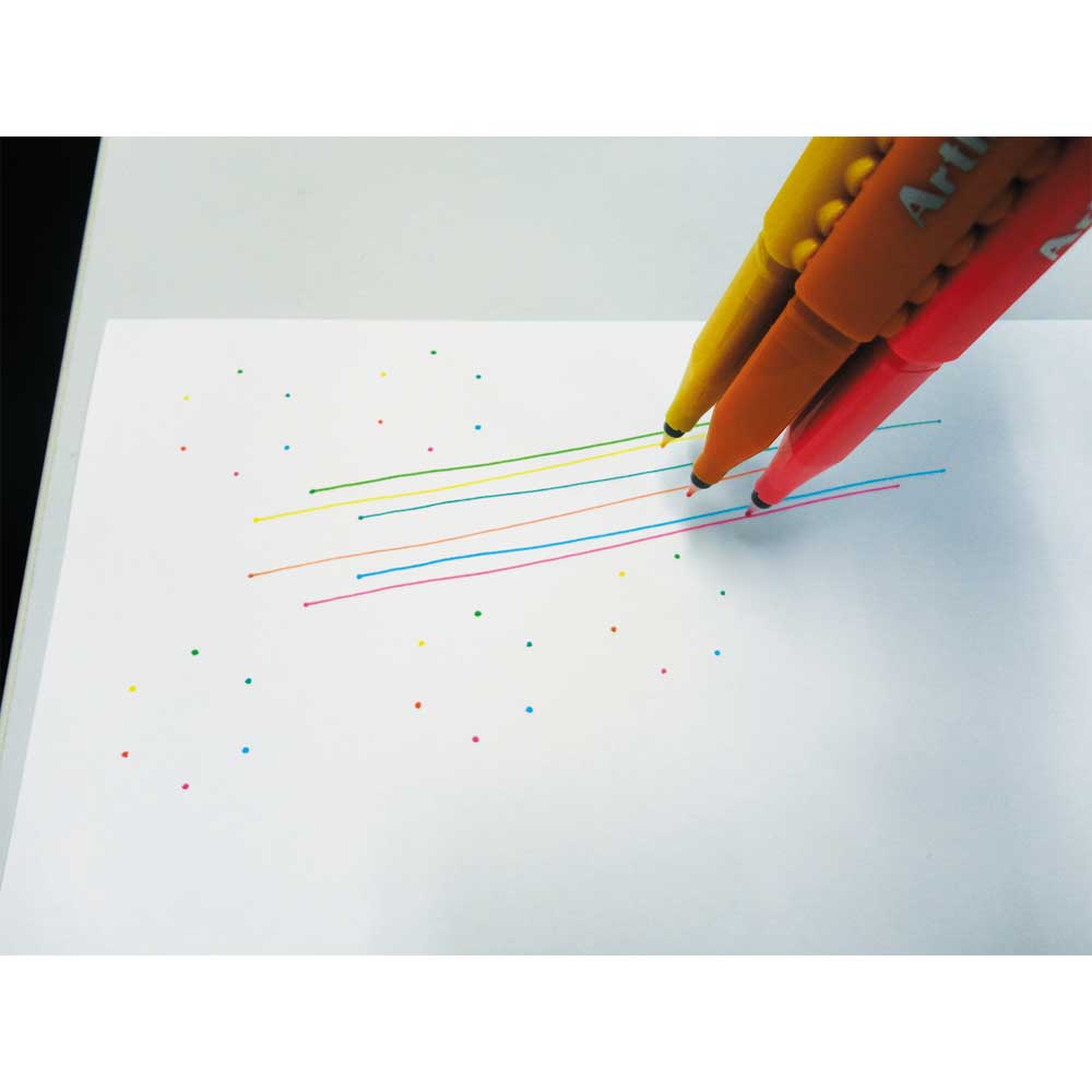 Artline Stix Drawing Pen Keçe Uçlu Yazı Kalemi Kalemi Seti 6 renk