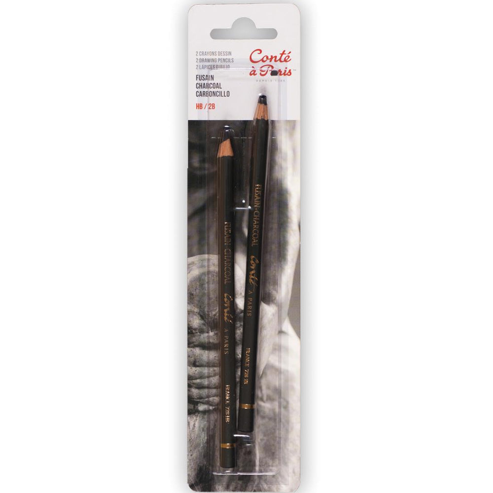 Conte a Paris Dereceli Siyah Kurşun Kalem Blisterli(2ad) Charcoal HB+2B