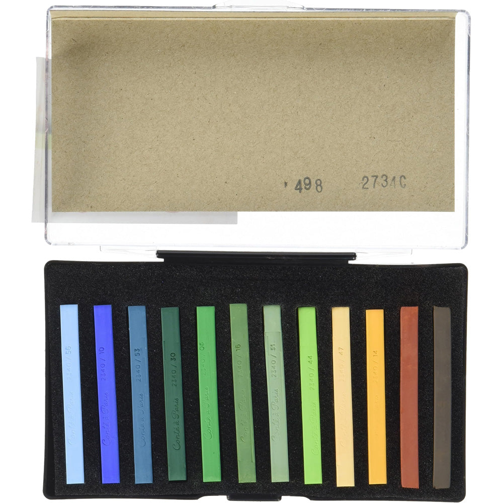 Conte a Paris Carre Stick Pastel Manzara Seti Plastik Kutu (12 Renk)