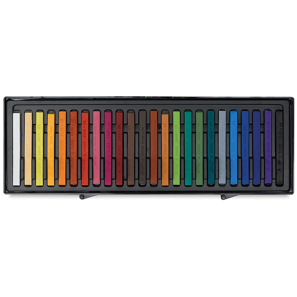 Conte a Paris Carre Stick Pastel Seti Plastik Kutu (24 Renk)