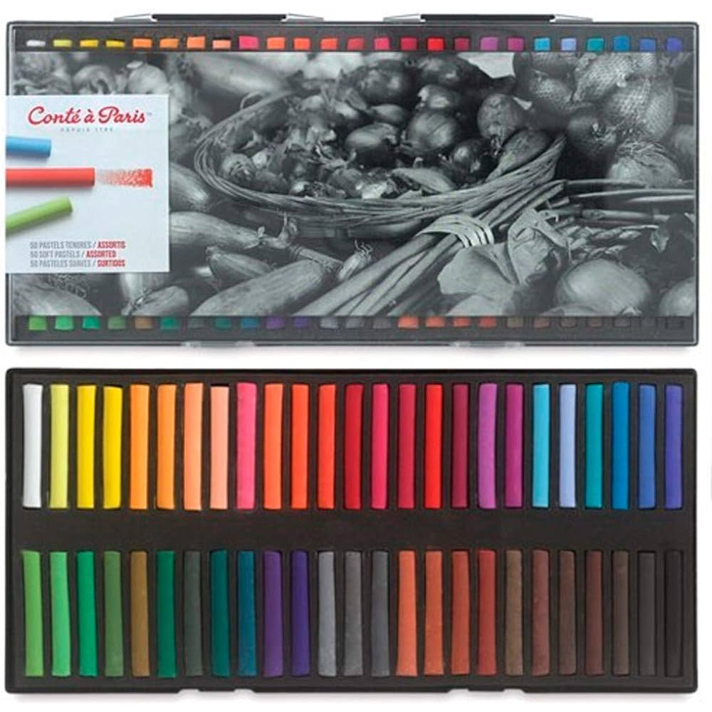 Conte a Paris Yumuşak Pastel Seti Plastik Kutu (50 renk)