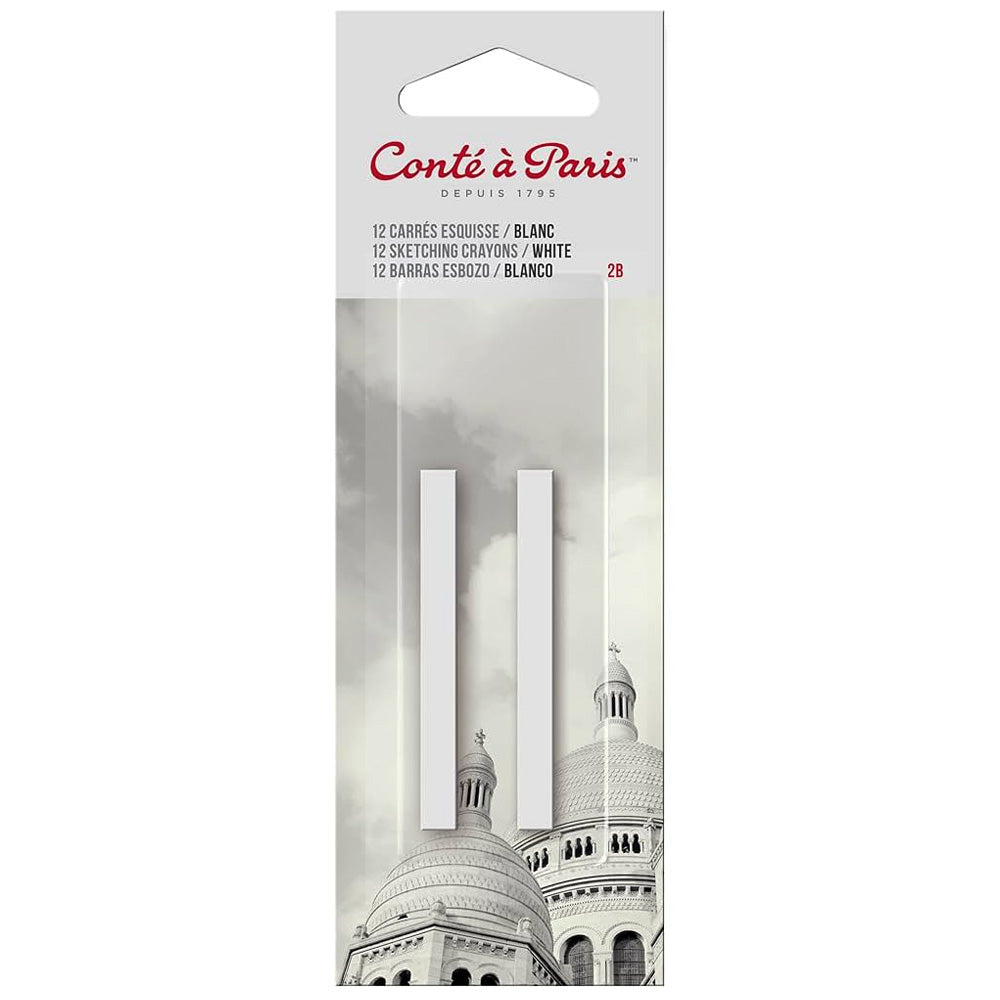 Conte a Paris Carre Stick Pastel Eskiz Blisterli(2ad) White 2B