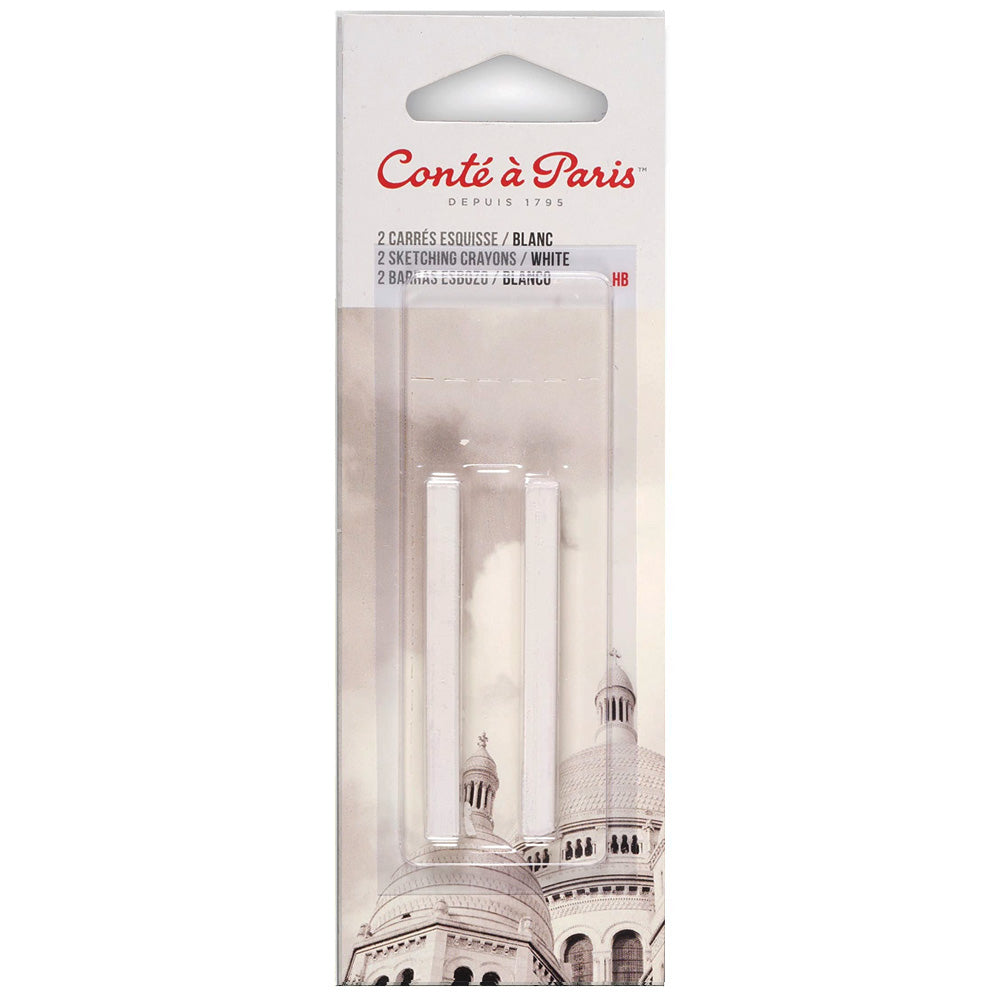 Conte a Paris Carre Stick Pastel Eskiz Blisterli(2ad) White HB