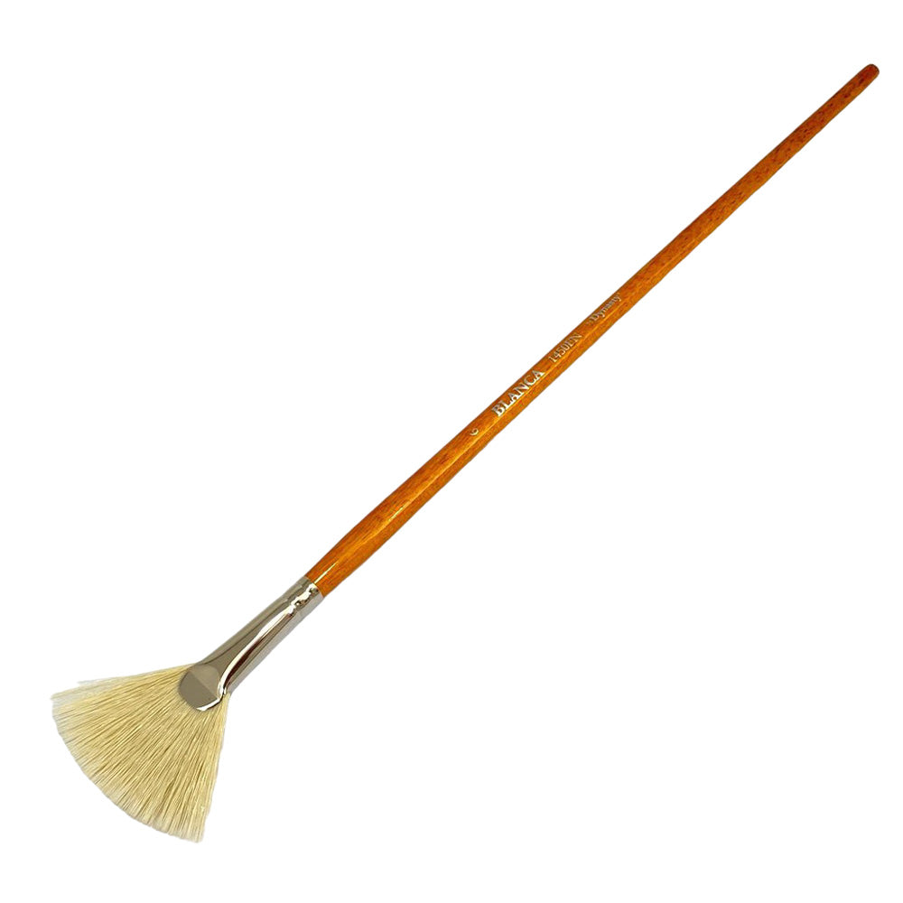 Dynasty Blanca 1450FN Beyaz Sentetik Sert Kıllı Kısa Yelpaze Fırça No.6