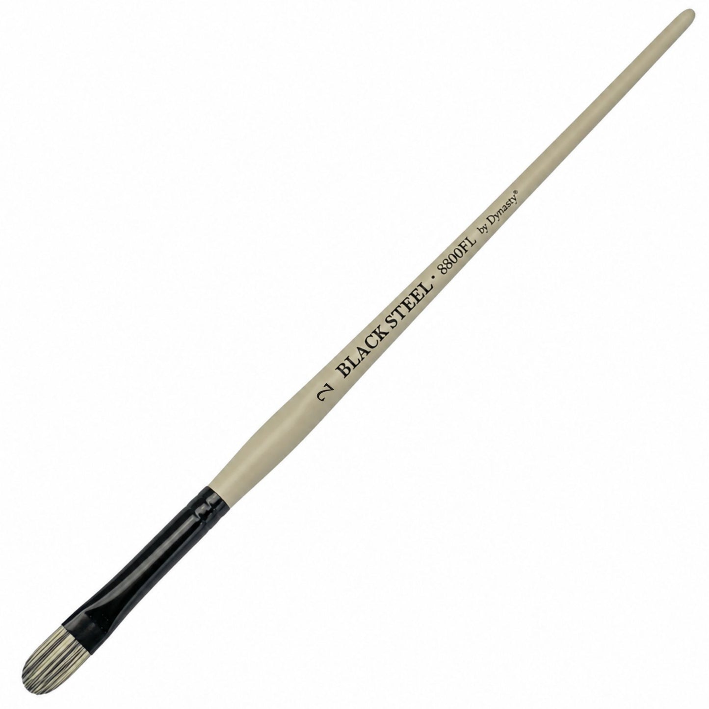Dynasty Black Steel 8800FL Beyaz&Siyah Sentetik Kedi Dili Fırça No.2