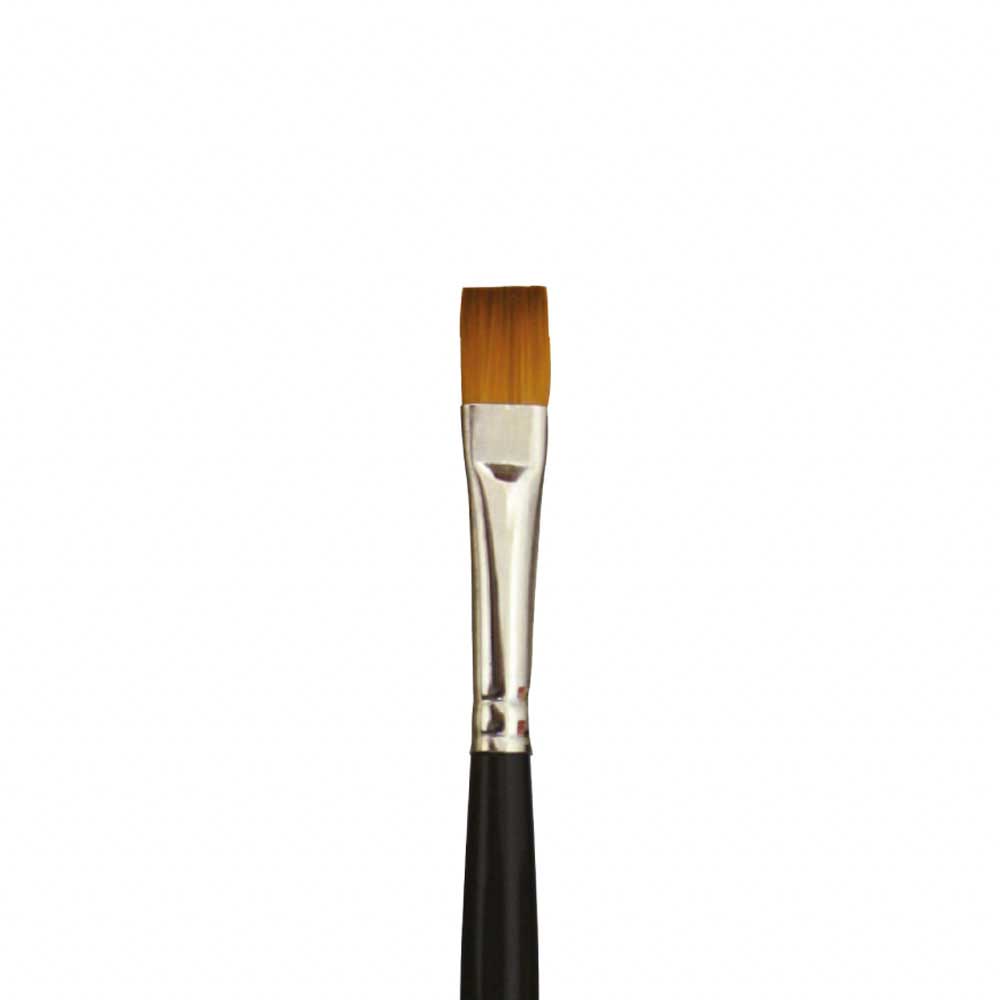 Fanart Studio Academy Seri 510 Uzun Saplı Sentetik Kısa Yassı Fırça No:8