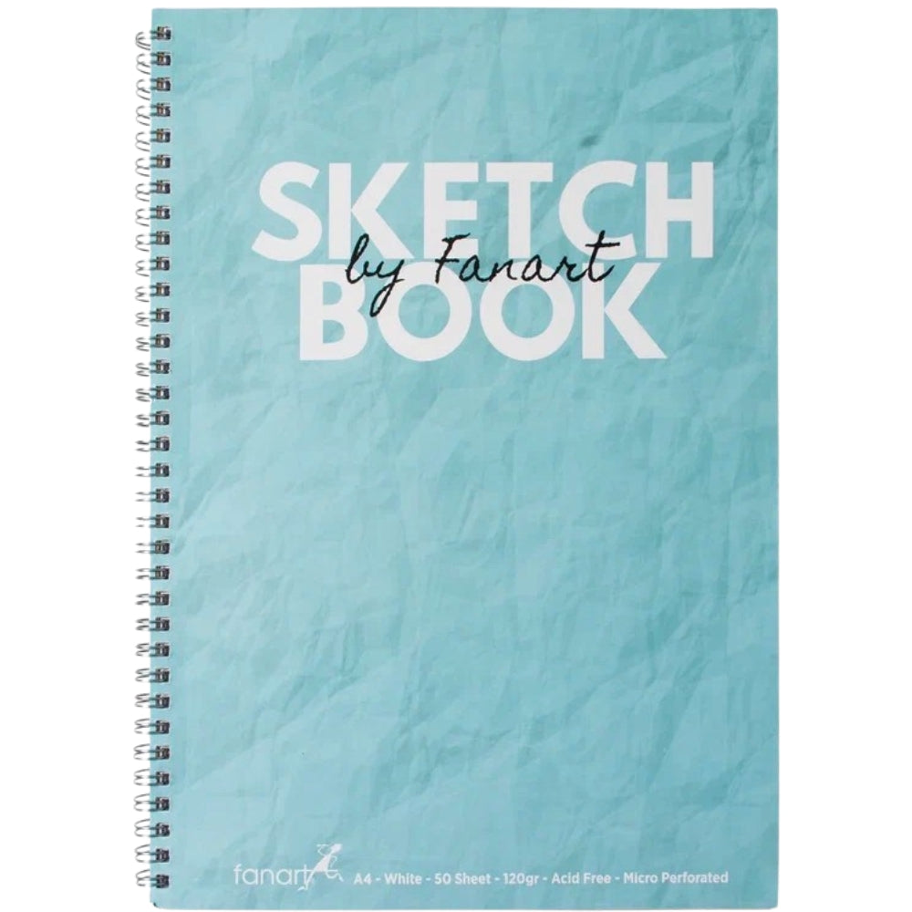 Fanart Academy Sketch Book A4 - Turkuaz 120gr Spiralli 50 Yaprak
