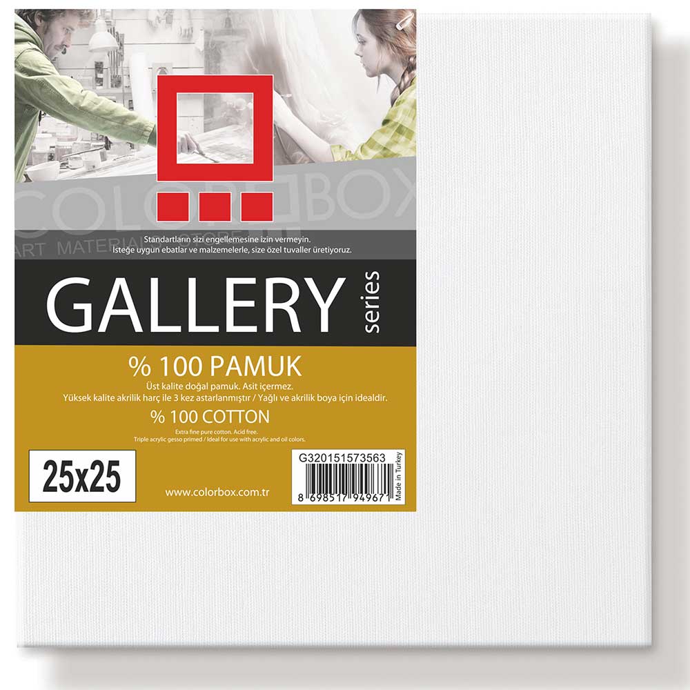 Colorbox Gallery Series Pamuk 420gr Tuval (25x25cm)