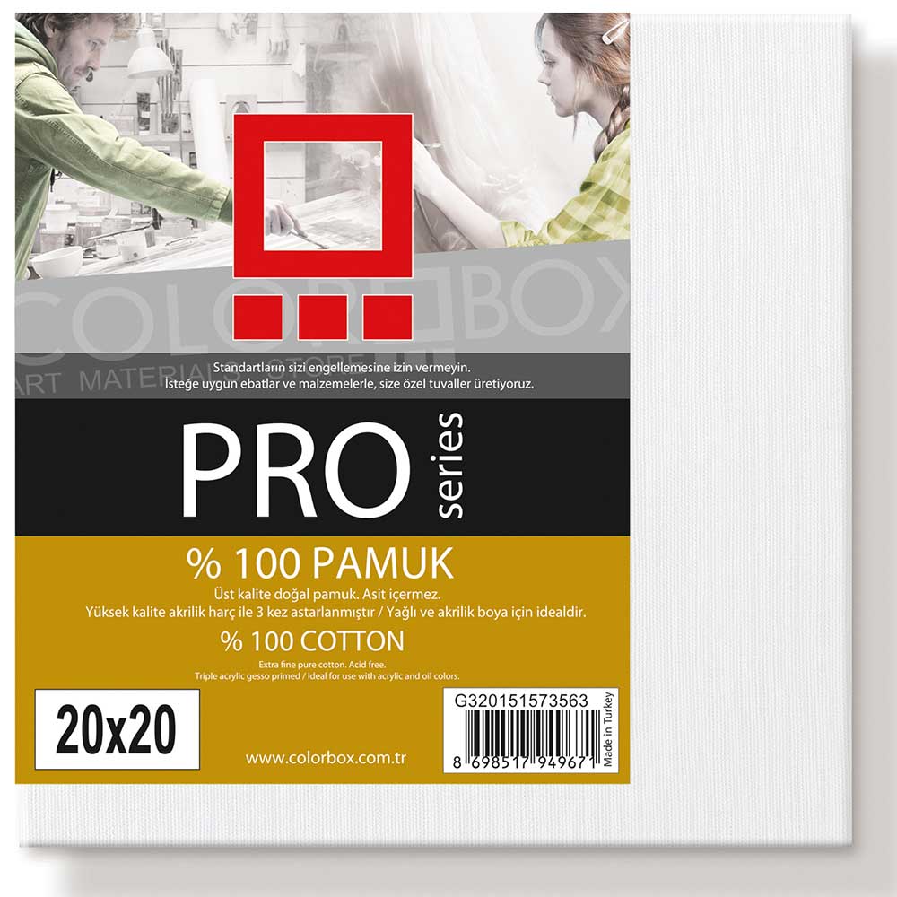 Colorbox Pro Series Pamuk 420gr Tuval (20x20cm)